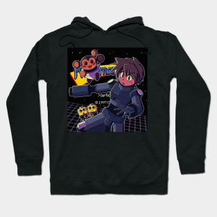 vaporwave anime aesthetic retro video games Hoodie